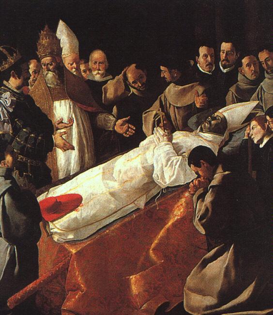 Francisco de Zurbaran The Lying in State of St.Bonaventura Sweden oil painting art